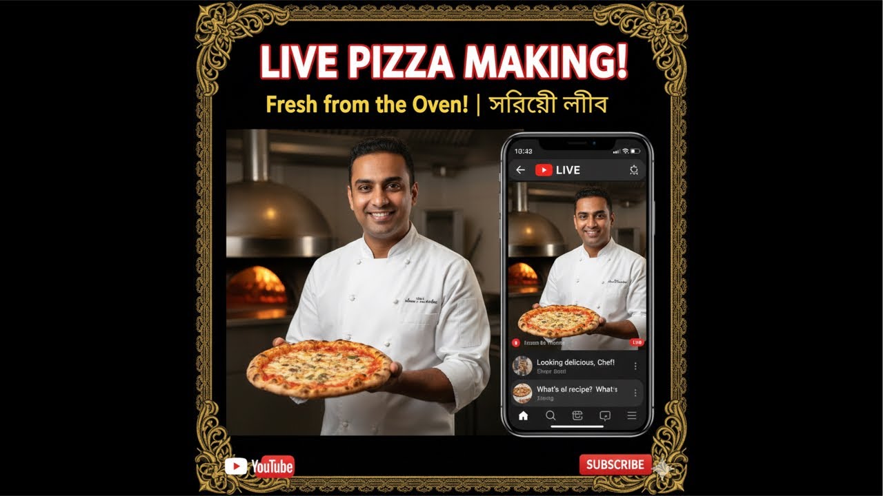 Live Pizza Making! 🍕 সরাসরি রেস্টুরেন্টে পিৎজা বানানো দেখুন