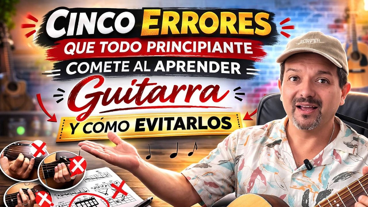 Los 5 ERRORES que todo principiante comete al aprender guitarra (y cómo evitarlos) 🎸