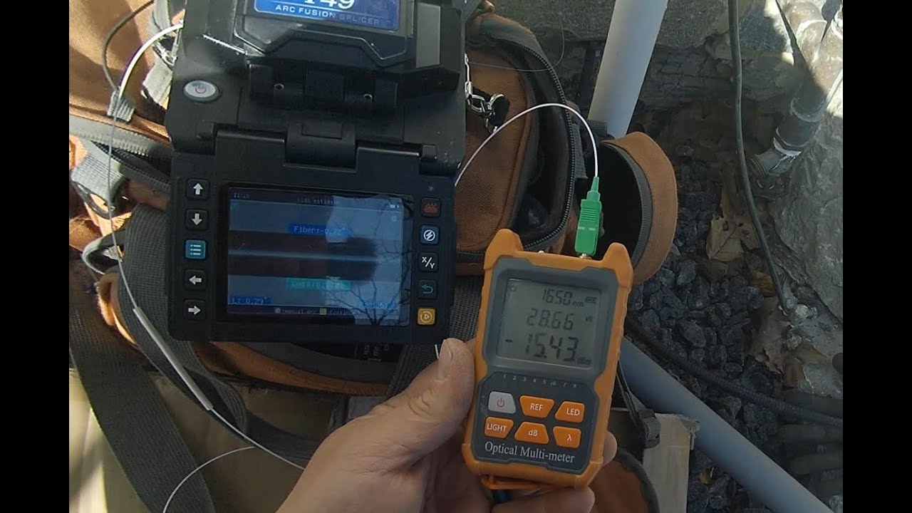 700ft Fiber Optic Underground Drop with Speedtest