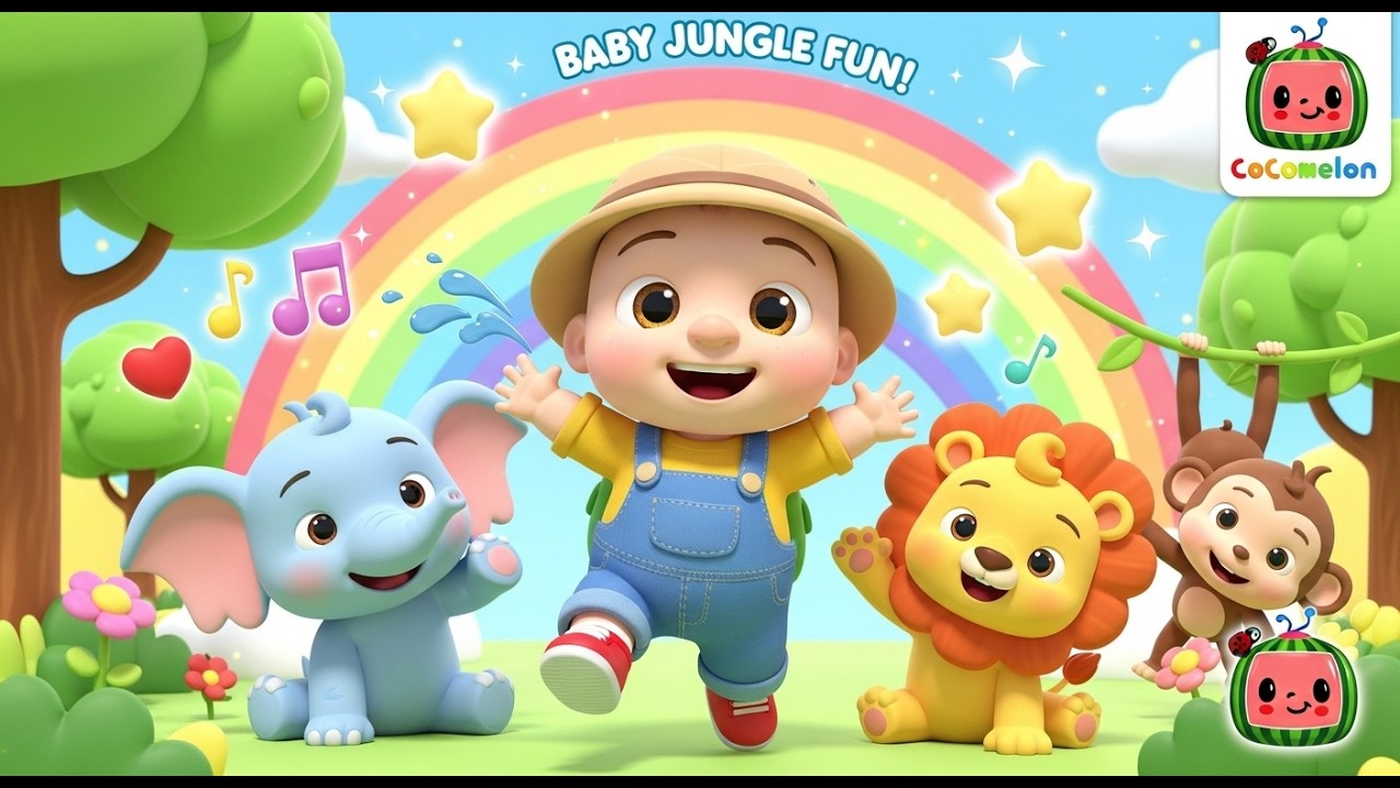 Baby’s Jungle Adventure 🐘🦁 | Nursery Rhymes for Kids | Fun Songs for Toddlers