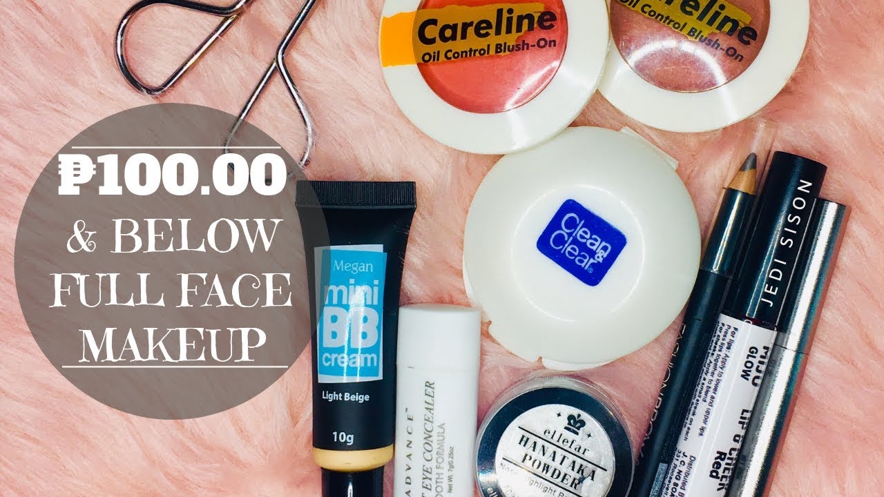 GOOD FOR 1 MONTH!!!! 100 PESOS & BELOW MAKEUP PRODUCTS! | Full face BUDGET makeup