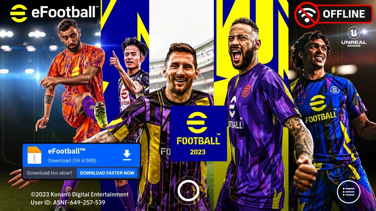 eFootball 23 Mobile Offline | Original eFootball 2023 Mobile for Android ⚽🔥