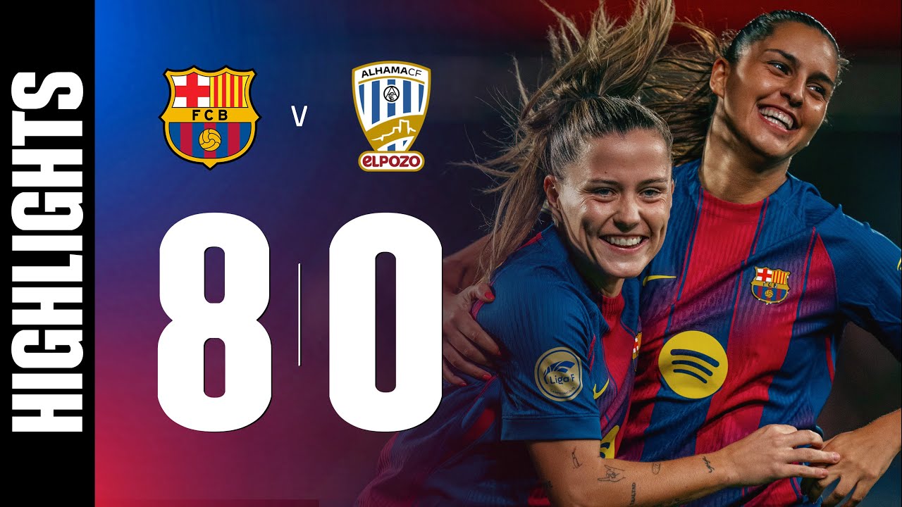 LIGA F | FC BARCELONA 8 vs 0 ALHAMA CF 🔵🔴