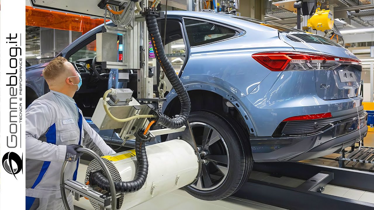 Audi Q4 e tron ⚡️ 2024 ПРОЦЕСС ПРОИЗВОДСТВА Производство автомобилей