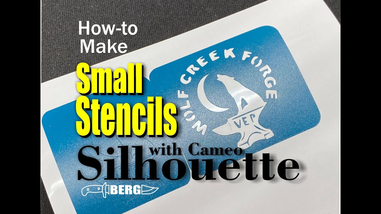 How to make Small Stencils with Cameo Silhouette