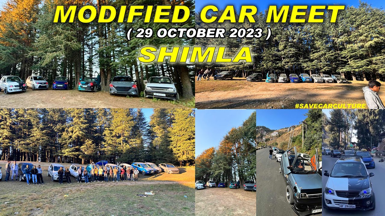 Modified Car Meet In Shimla 2023