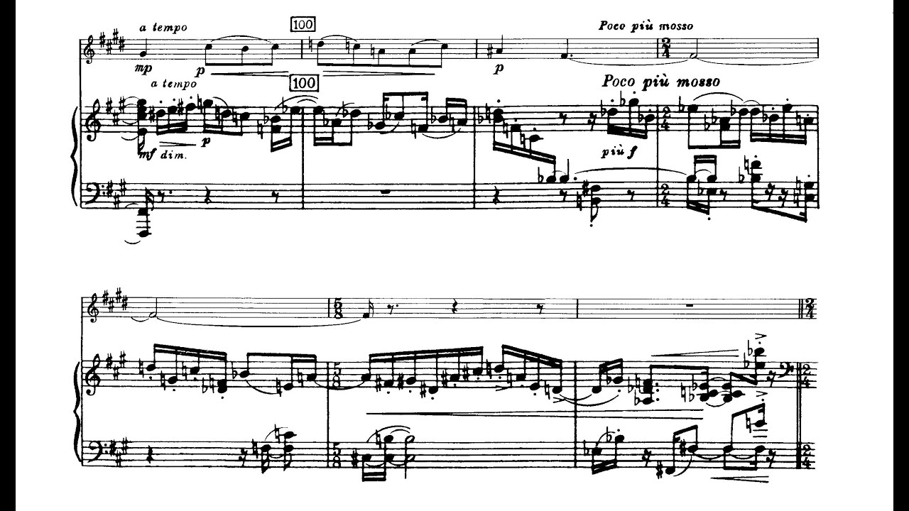 Elliott Carter - Pastoral for English Horn and Piano (1940) [Score-Video]