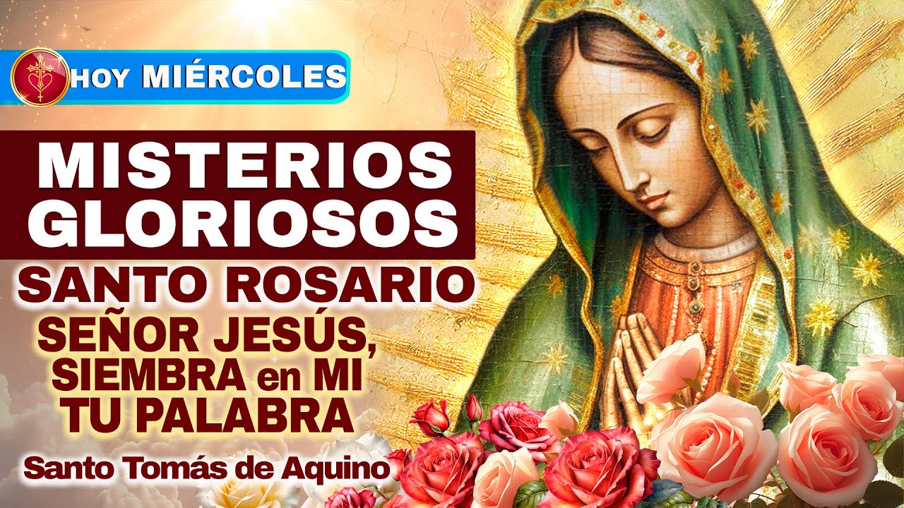 Santo Rosario HOY Mié 28 Ene 2026 🌹 (Gloriosos) — La Palabra da fruto: sabiduría y fe