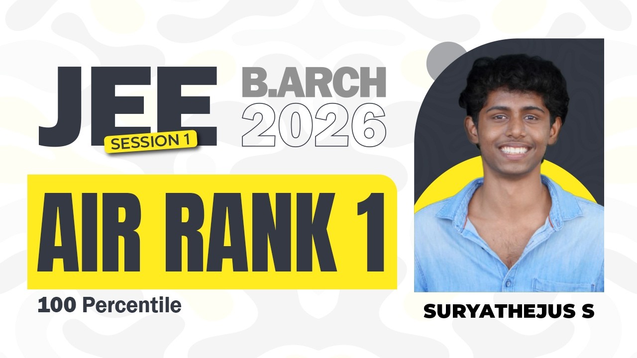 JEE B.Arch Session 1 Result LIVE | 100%ile AIR -1 Topper from THiNC! |🎯 LIVE NOW 😎💥