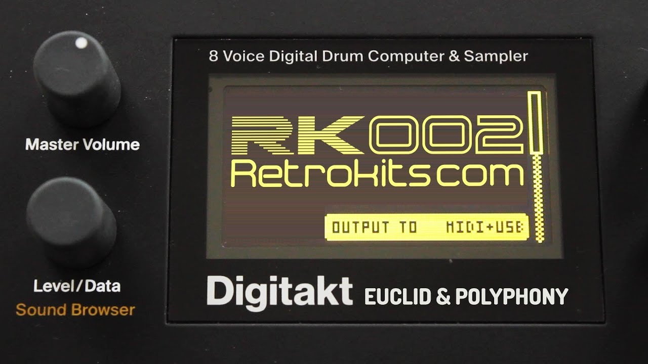 RK-002 gets the Digitakt Polyphony and Euclid generator