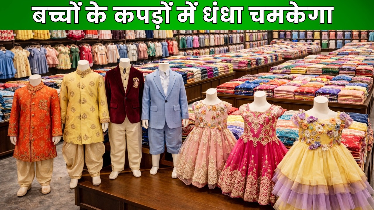 बच्चों के कपड़ों में धंधा चमकेगा | Kids Wear Wholesale Market #kidswear #fashion