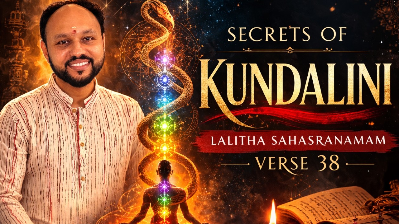 Lalitha Sahasranamam Verse 38 I Secrets of Kundalini Hidden in Lalitha Sahasranamam