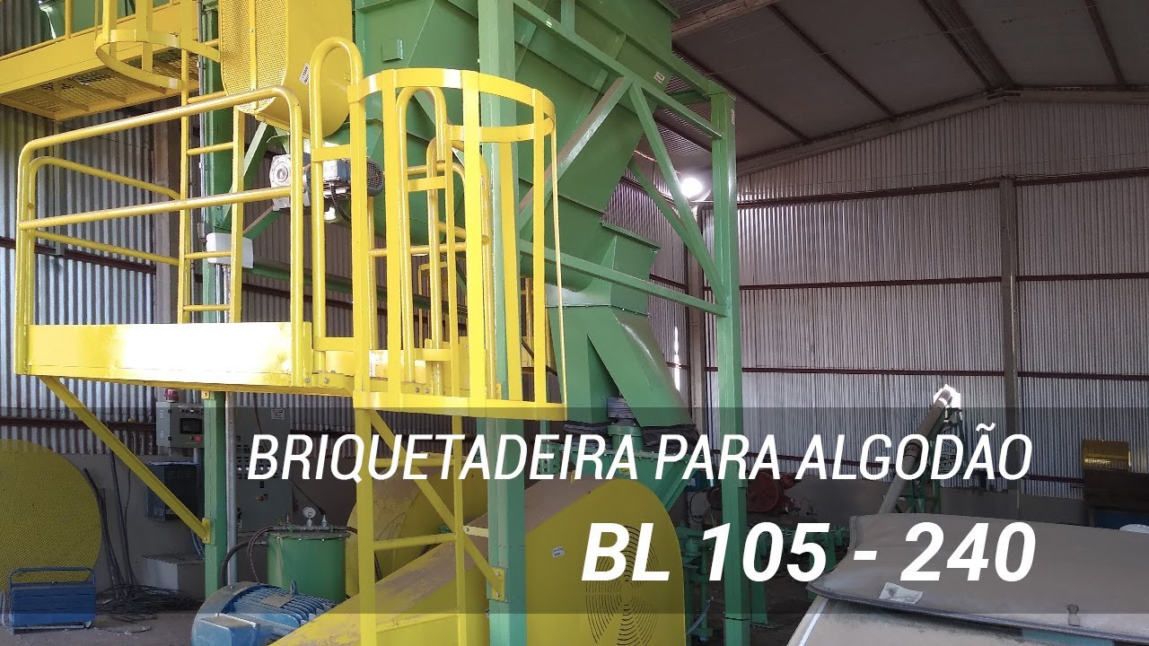 Briquetadeira Mec&acirc;nica de Pist&atilde;o para Biomassa BL 105x240