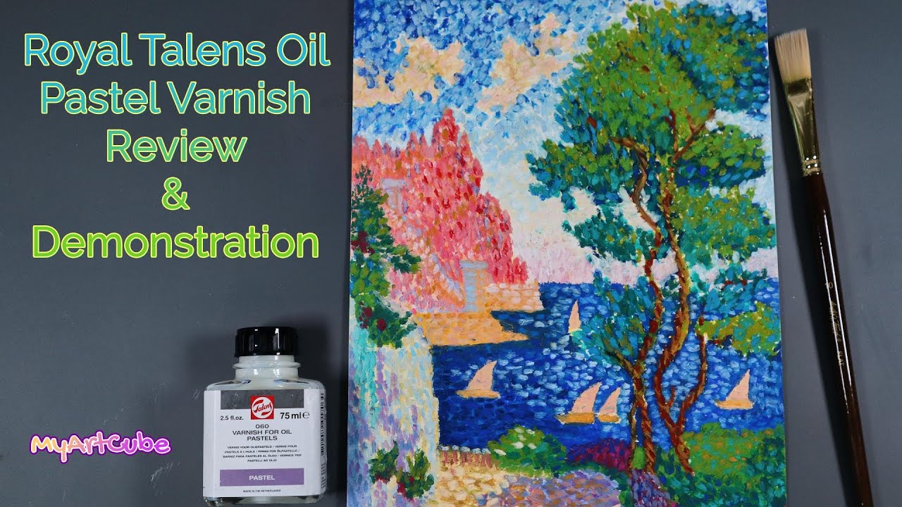 Royal Talens Varnish for Oil Pastels Review and Demonstration