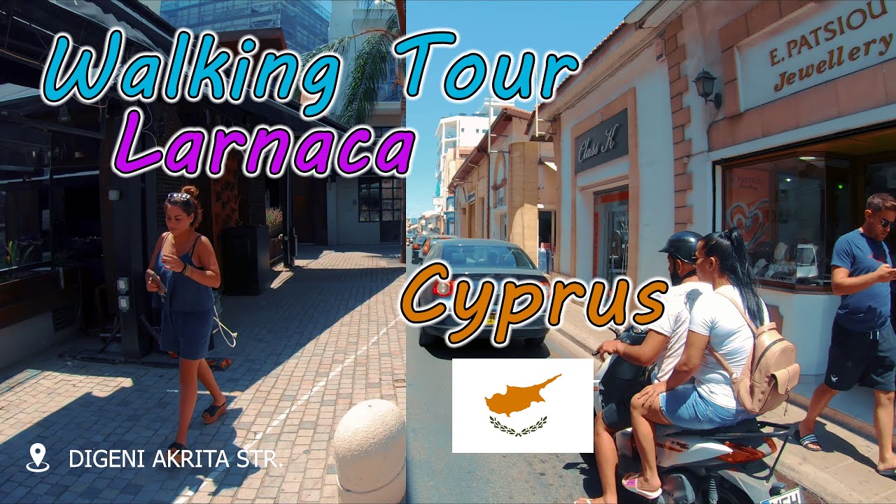 Cyprus Trip 2019 | Walking Tour Larnaca | Exploring the City Center