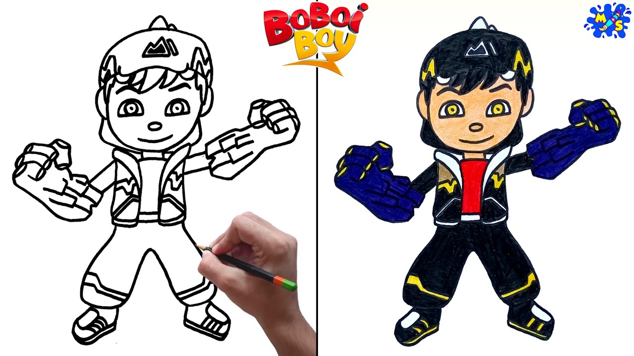 How to draw Boboiboy Quake