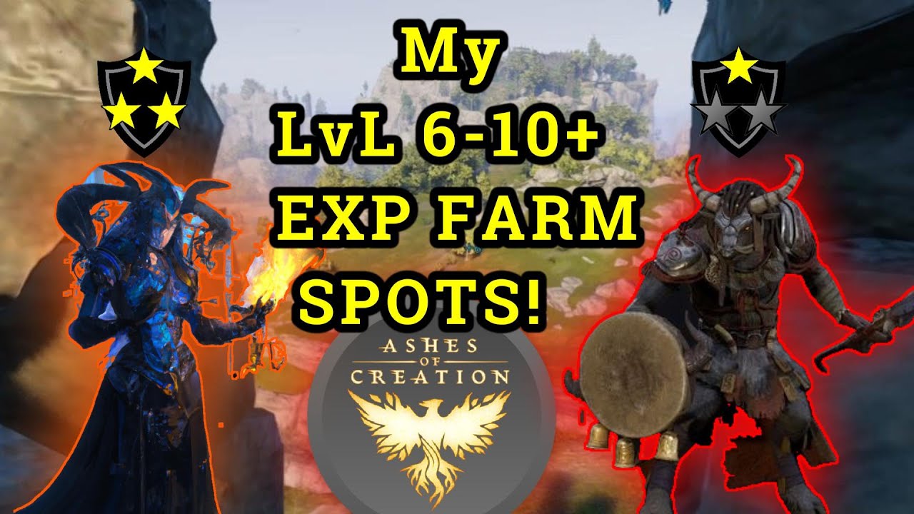 Ashes Of Creation My (secret) lvl 6-10 EXP Farm Spots!