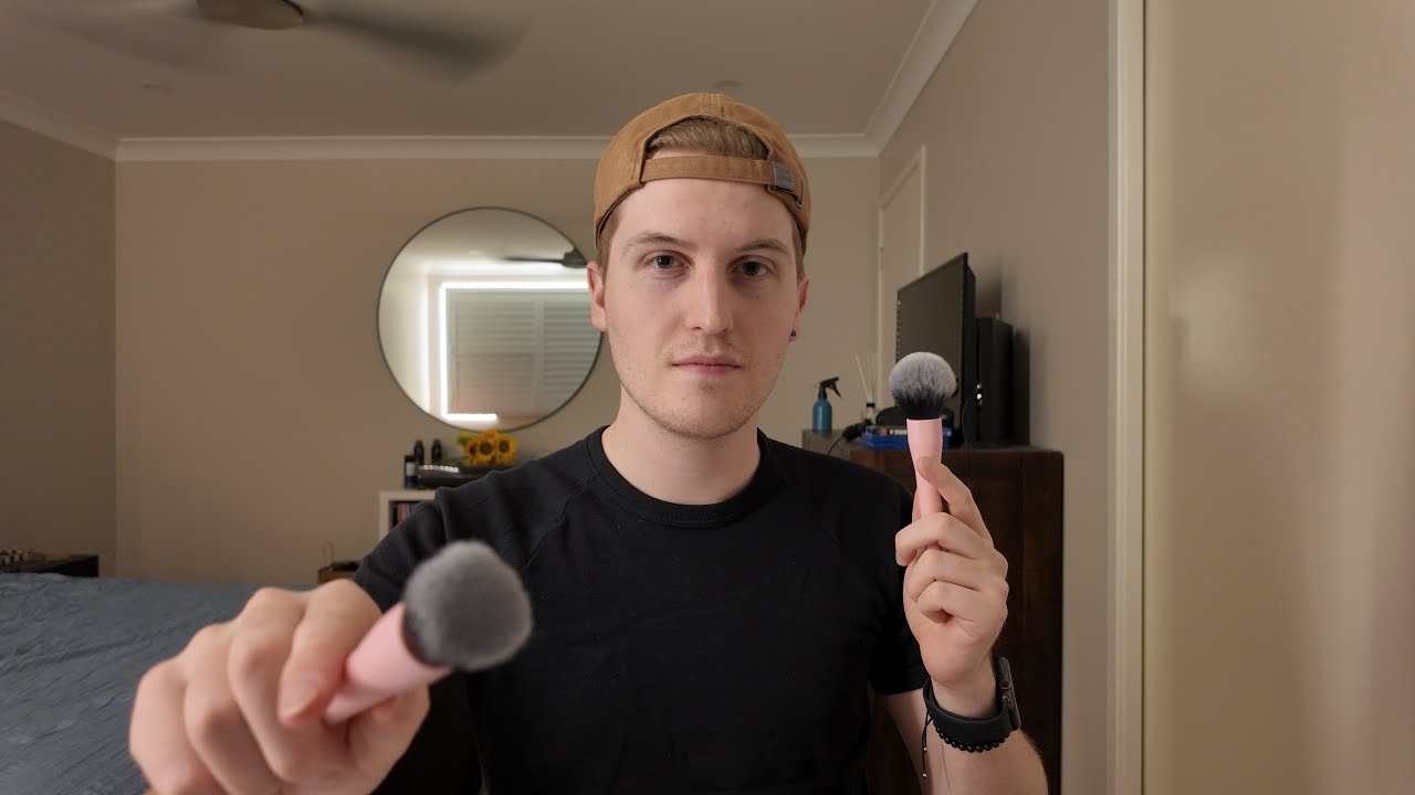 ASMR Night time mic brushing 