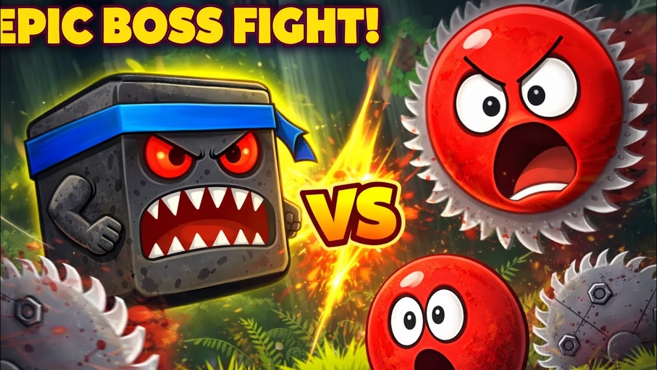 Epic Boss Fight in Red Ball 4! 😱🔥 Can I Defeat the Evil Cube?