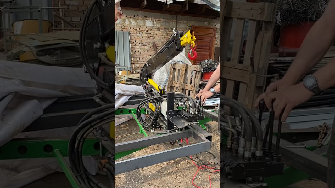 Hydraulická ruka na kmeny - homemade