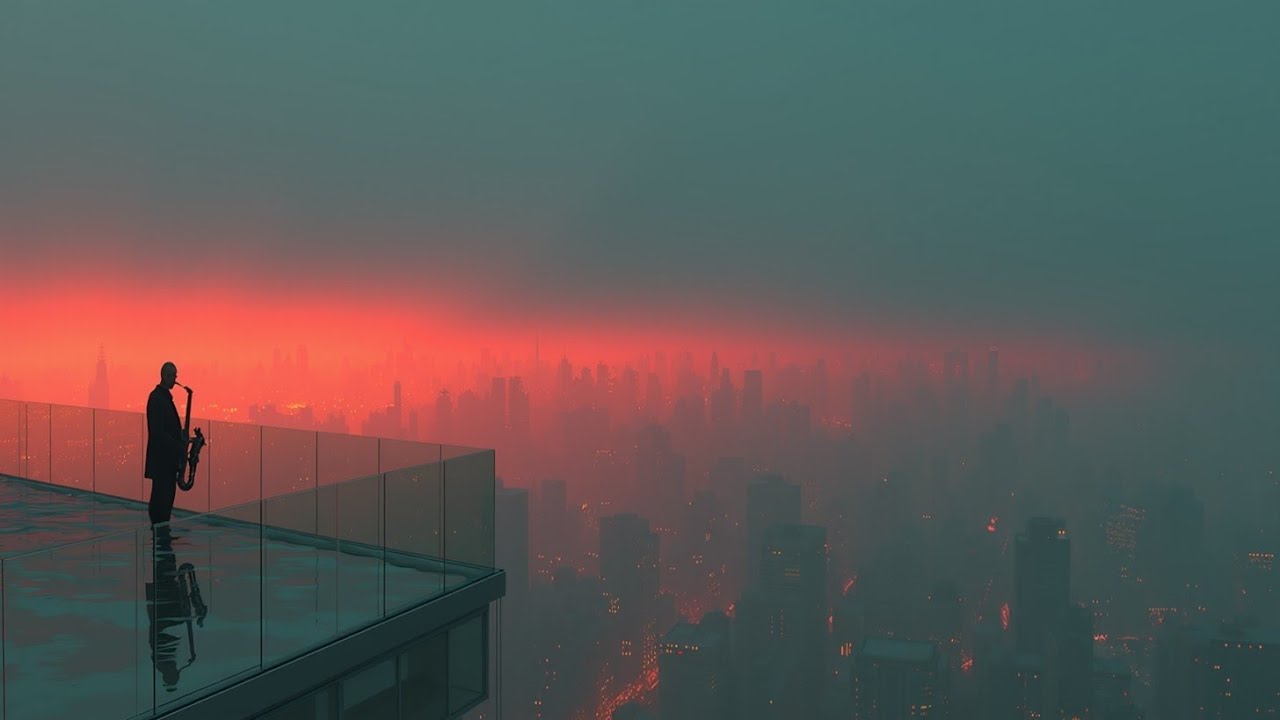 Deep Ambient House Sunset Chillout Mix Soft Saxophone City Night Vibes | Relax Music