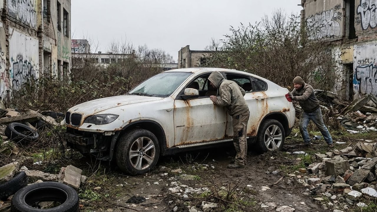 ASMR Car Restoration - Rusty BMW X6 Transforms into Luxury! 🛠️
