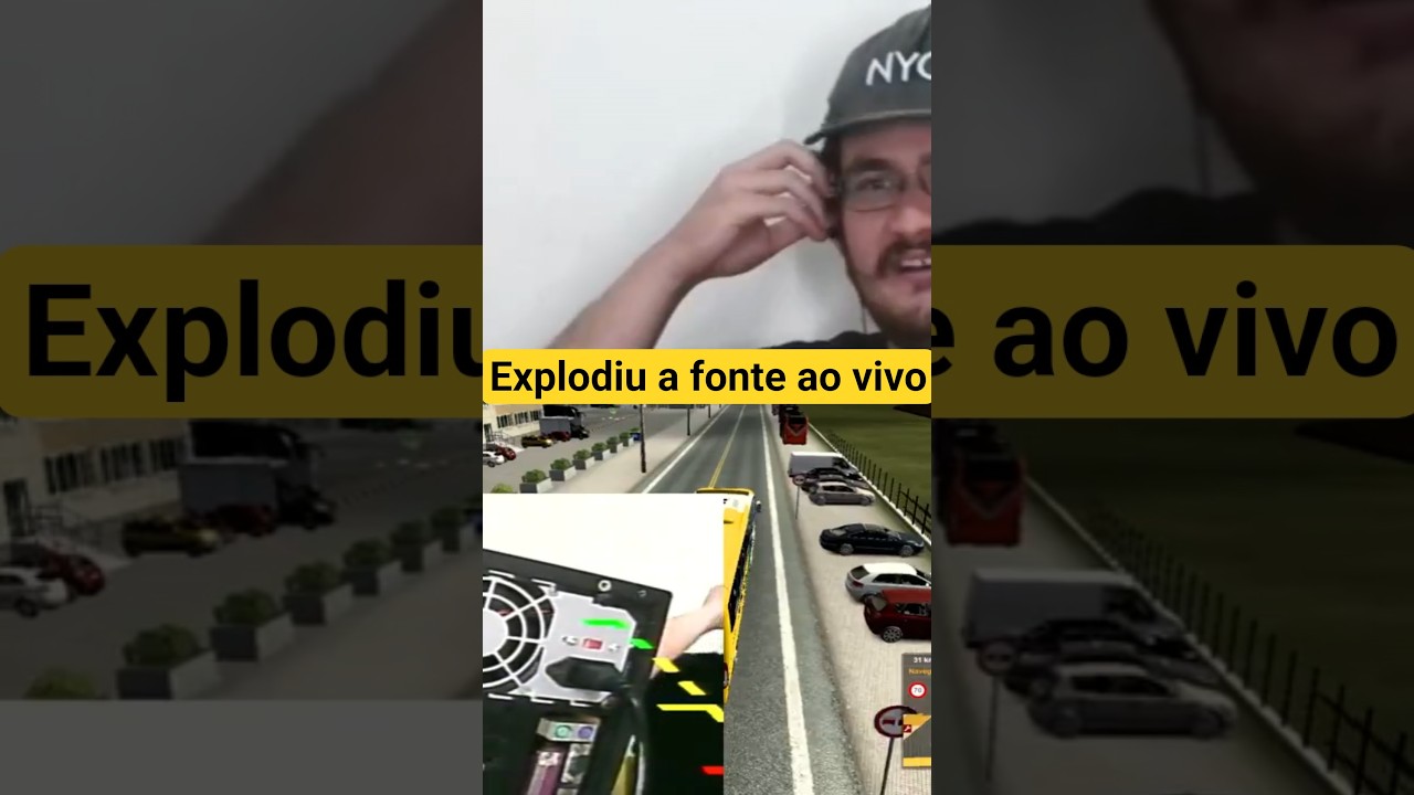 Explodindo a fonte do PC ao vivo! #shorts