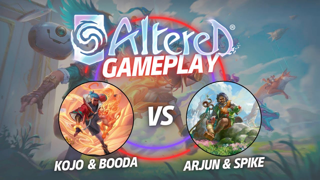 Altered TCG - Gameplay - Edison (Kojo & Booda) vs Shu (Arjun & Spike)