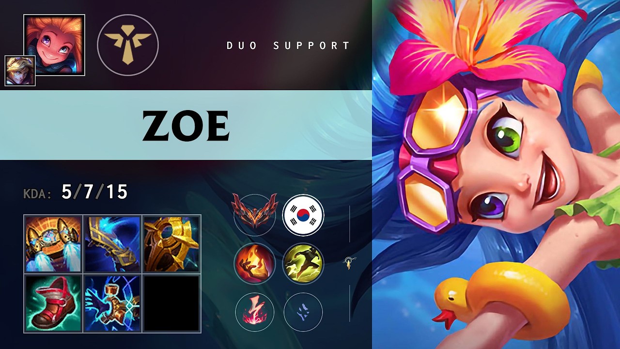 Zoe Support vs Pyke - KR Grandmaster Patch 26.13