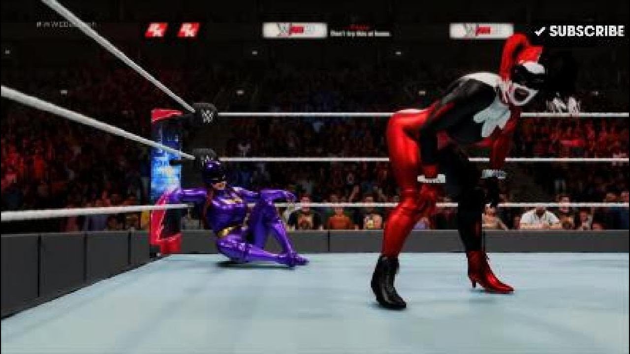 (REQUEST) HOT SUPER HEROINE BATGIRL VS HARLEY QUINN ( iron man match)