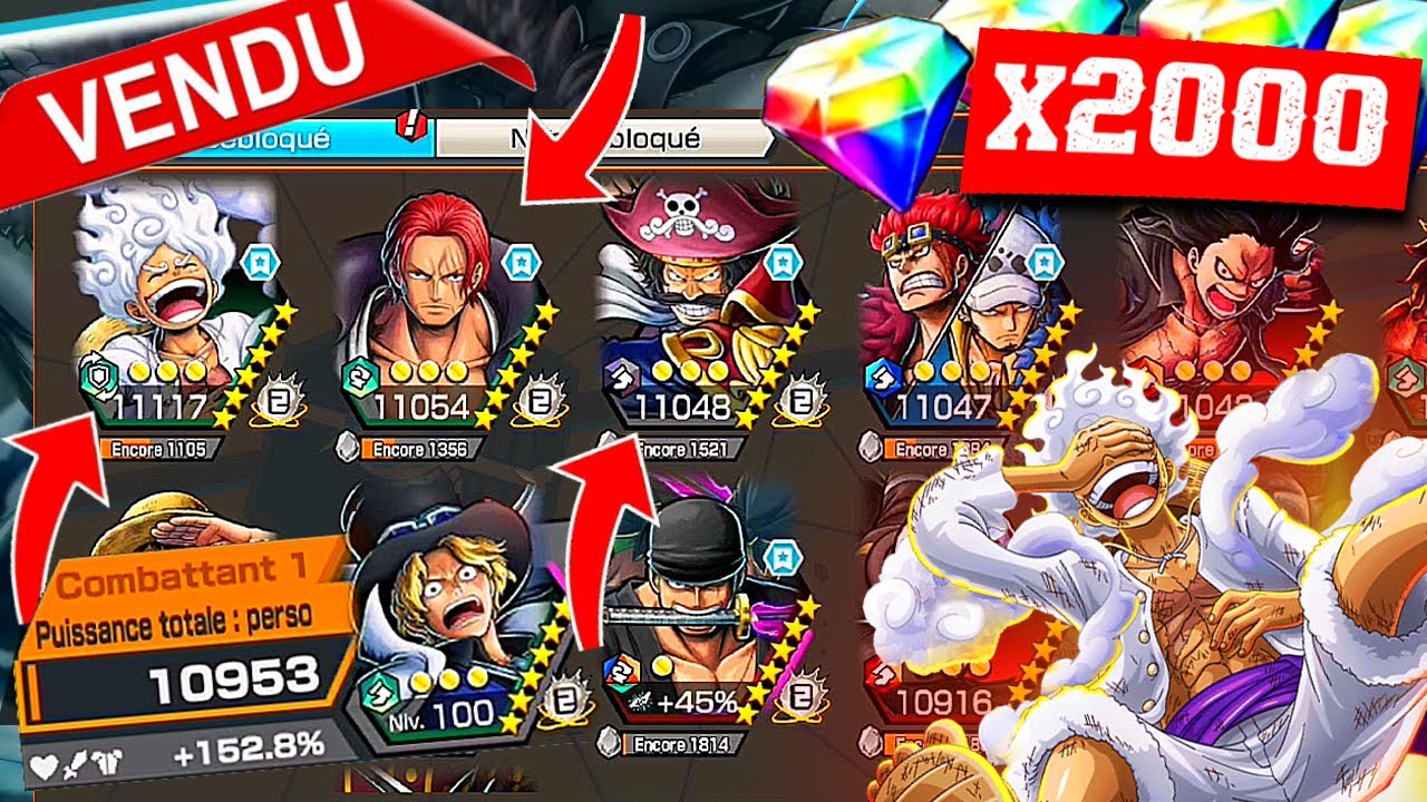 J'ai VENDU mon COMPTE OPBR ! Présentation compte One Piece Bounty Rush / CONSEIL DIAMANTS OPBR