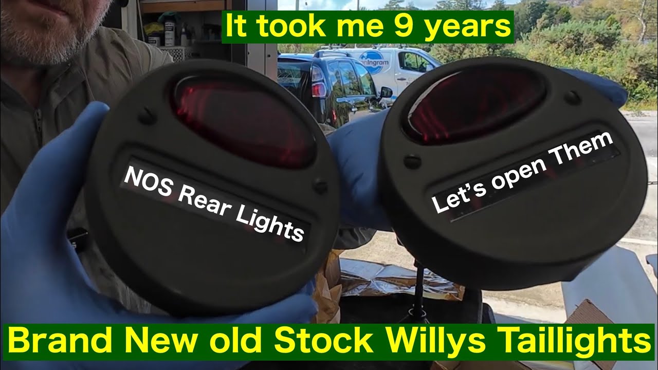 Sit with me as I open NOS Tail lights Willys MB Ford GPW