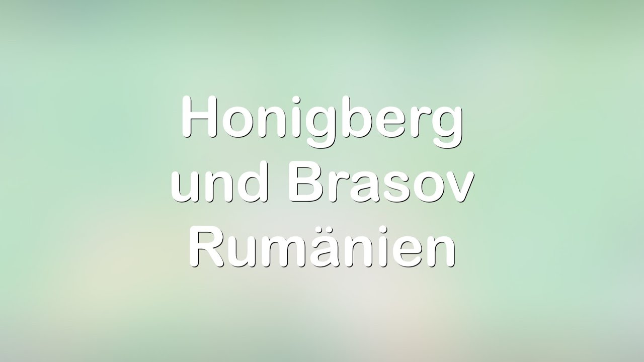 Rumänien Tag 5 - Honigberg und Brasov
