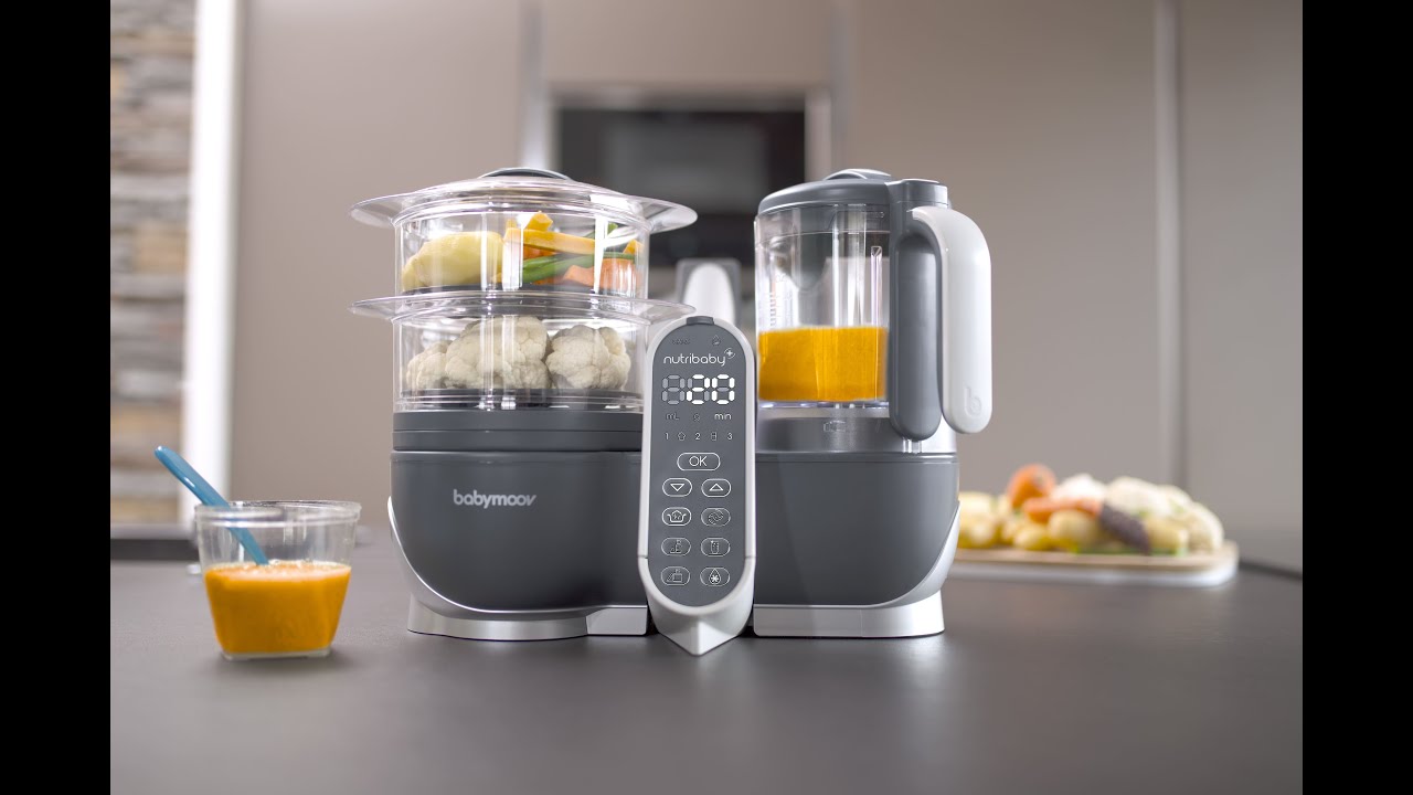 BABYMOOV - Préparateur culinaire cuiseur et mixeur Nutribaby+