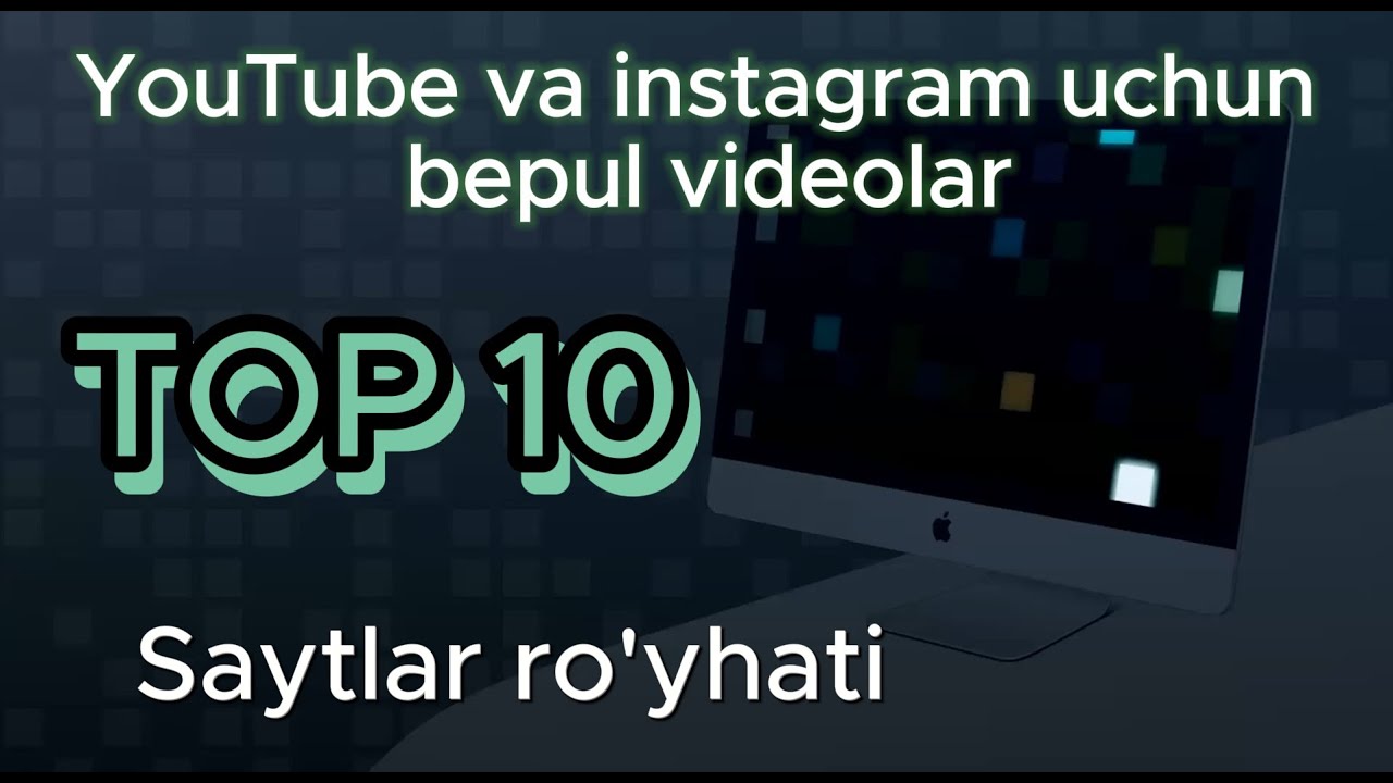 Youtube va instagram uchun bepul video olish TOP 10 saytlar #youtube #pulishlash #jiydatv #instagram