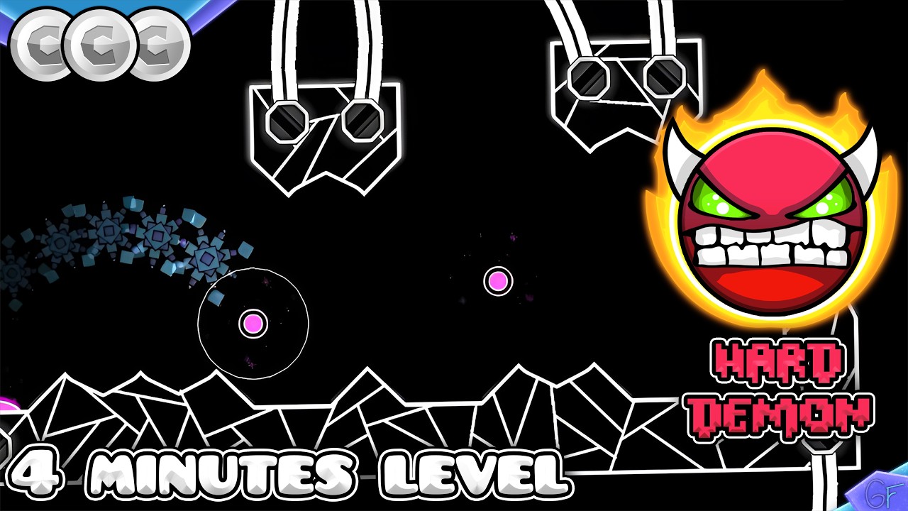 6 Minute Level! | Future Funk | 100% All Coins | Hard Demon | Geometry Dash 2.2