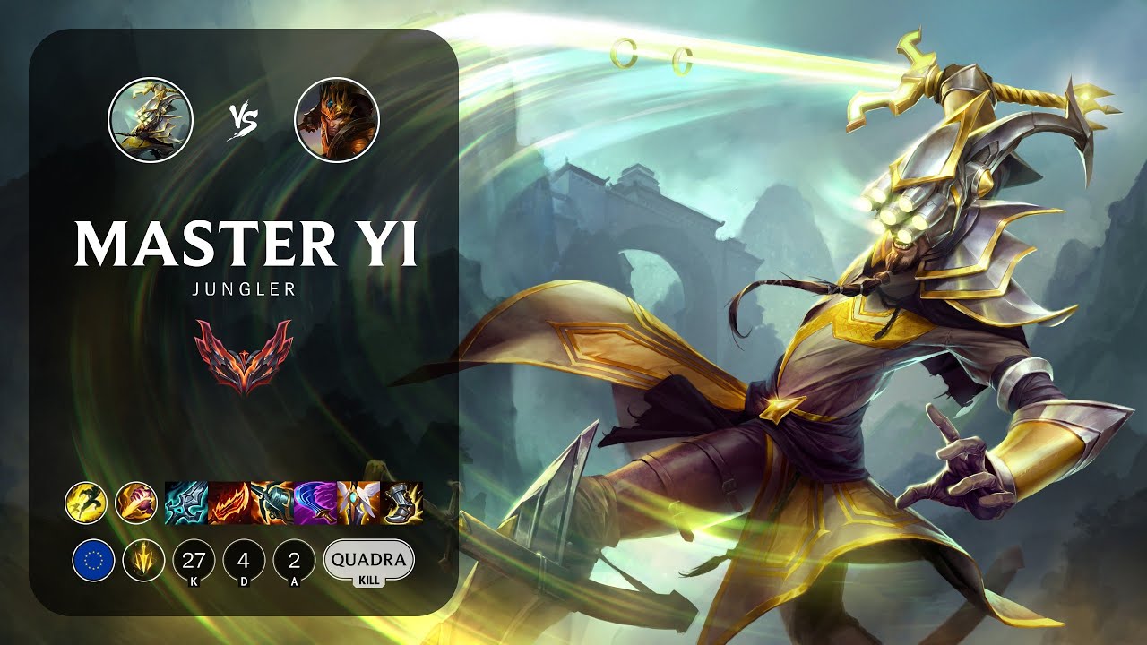 Master Yi Jungle vs Jarvan IV - EUW Grandmaster Patch 13.17