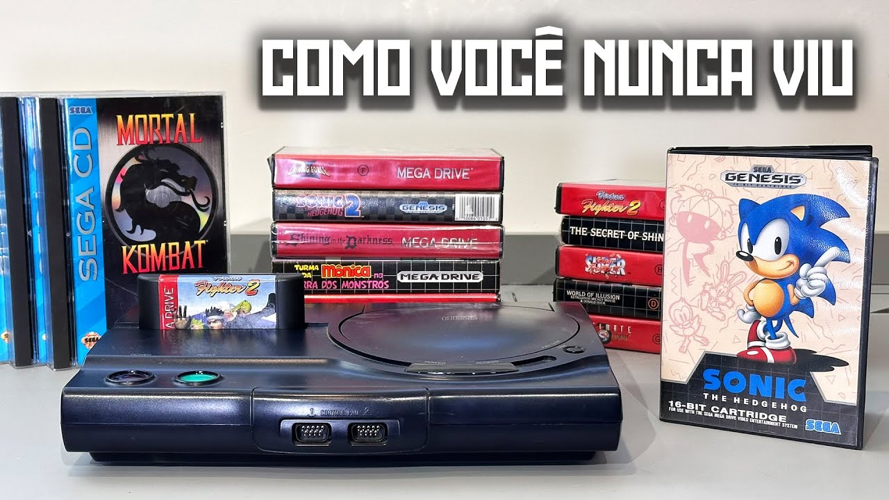 Console MAIS RARO da Coleção! | Combo de Mega Drive + Sega CD