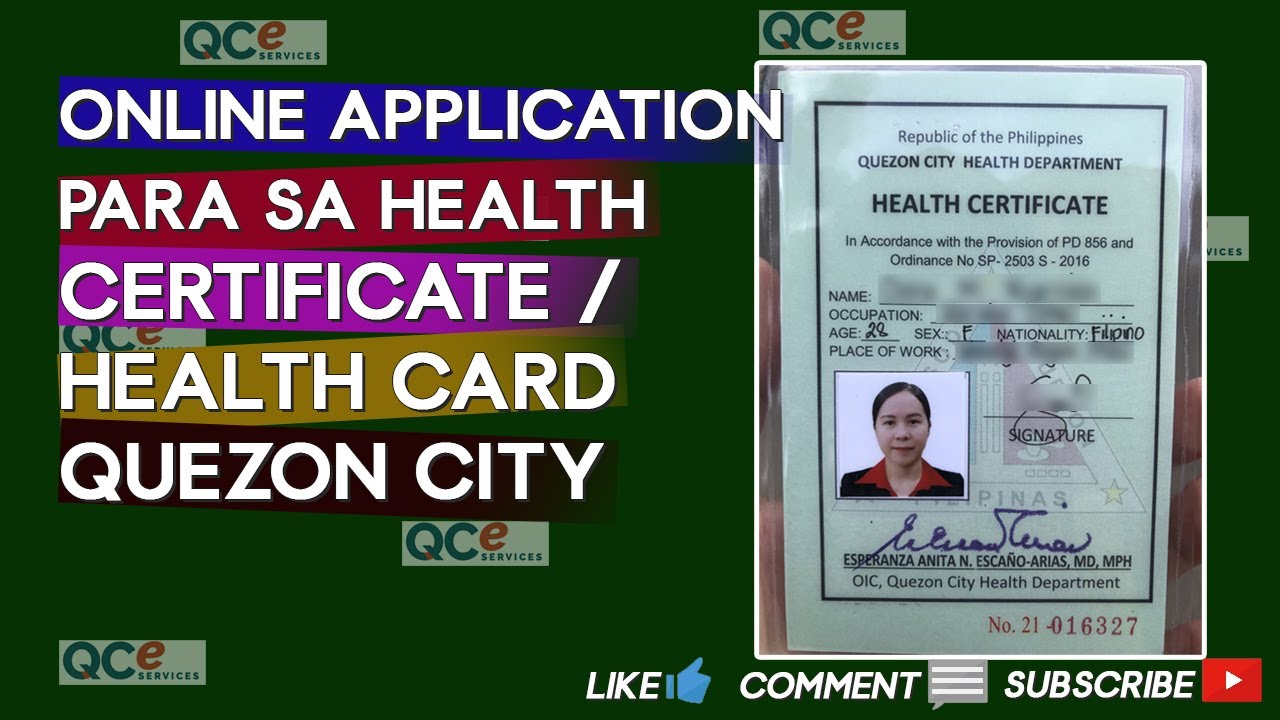Online na lahat! Paano Kumuha ng Health Card / Certificate sa Quezon City Hall Online Application