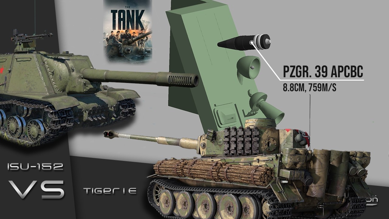 Тигр I против ИСУ-152 | Сцена из фильма 