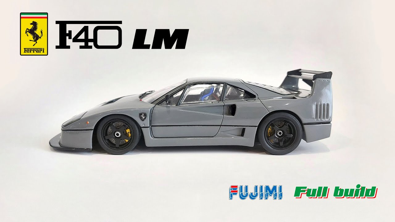 1/24 Fujimi Ferrari F40 LM Nardo Gray Full Build Scale Model