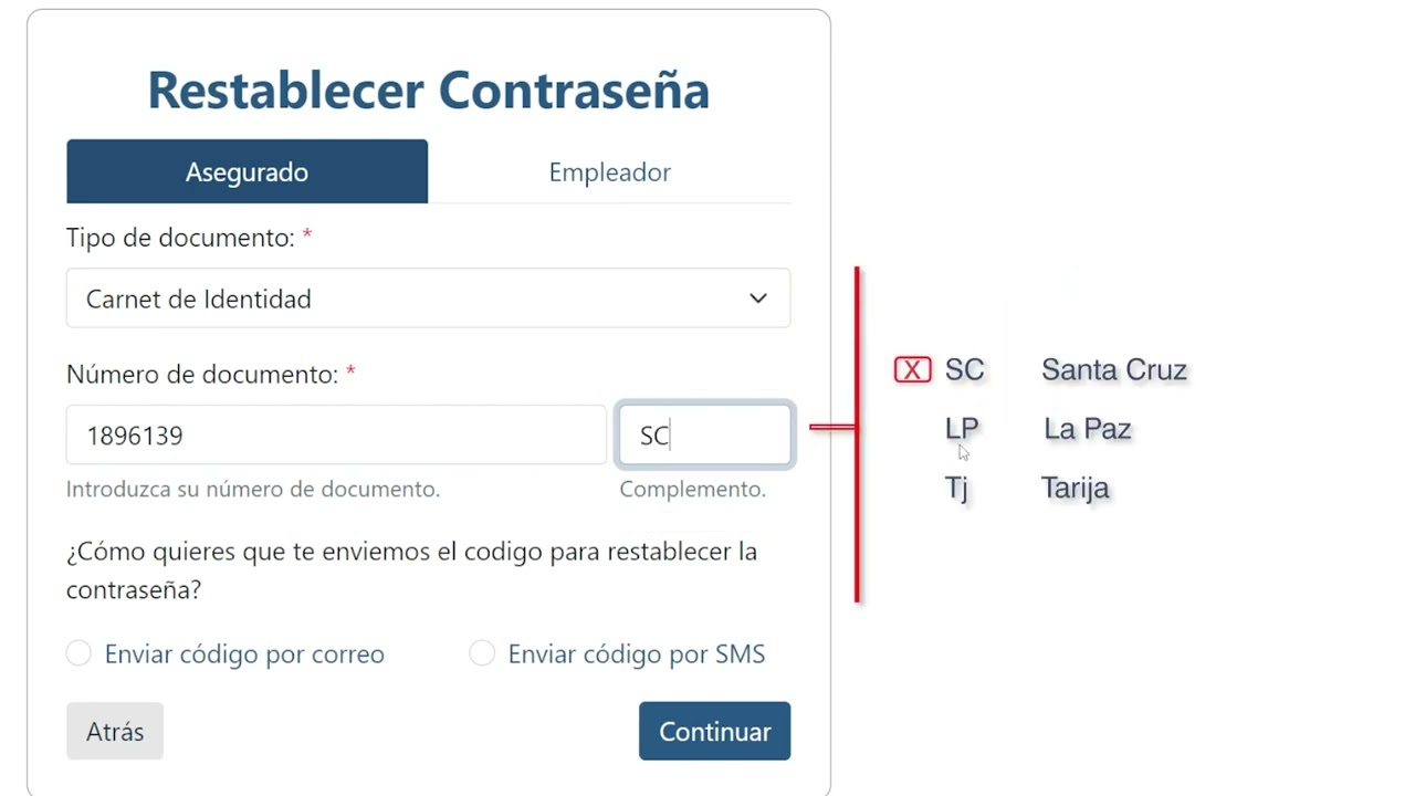 TUTORIAL RECUPERACIÓN DE CONTRASEÑA POR CORREO ELECTRÓNICO