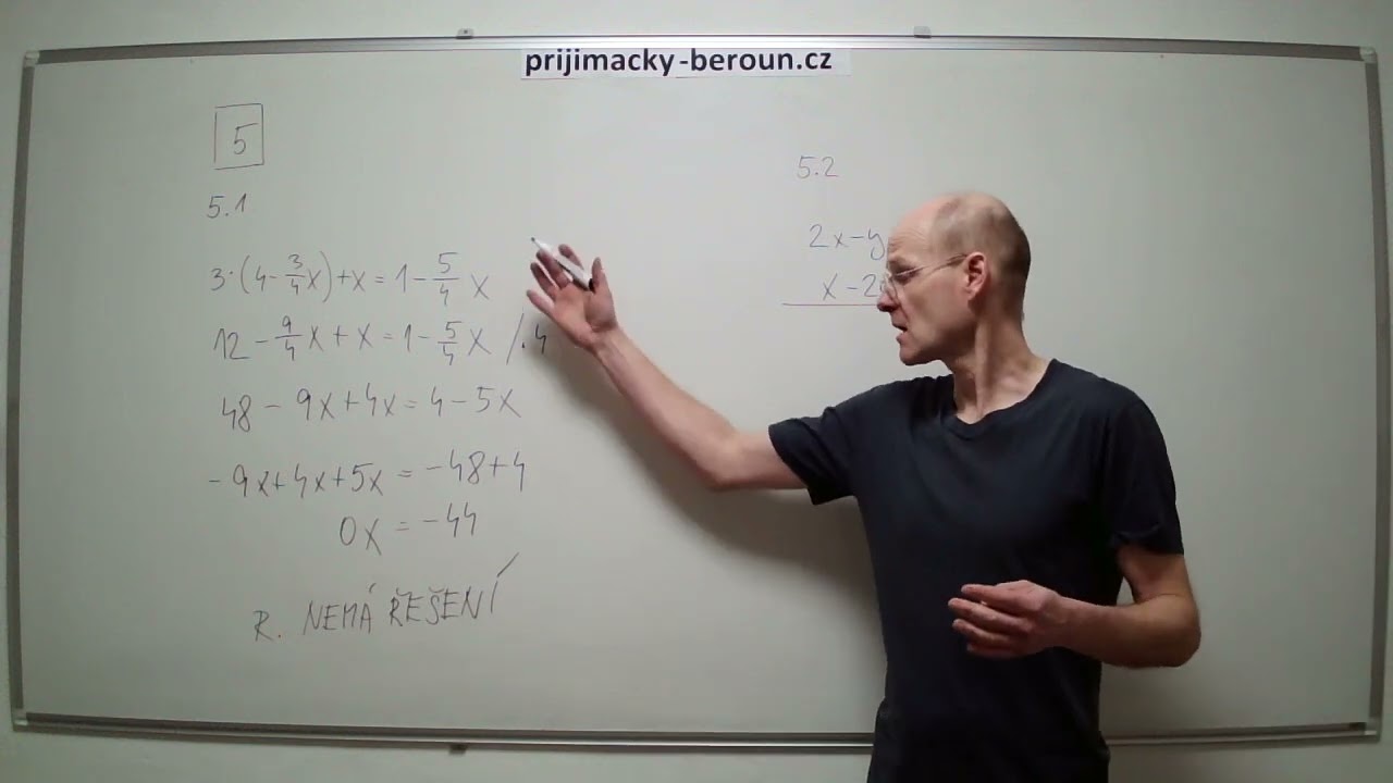 Cermat přijímačky nanečisto 2026 matematika - PŘÍKLAD 5