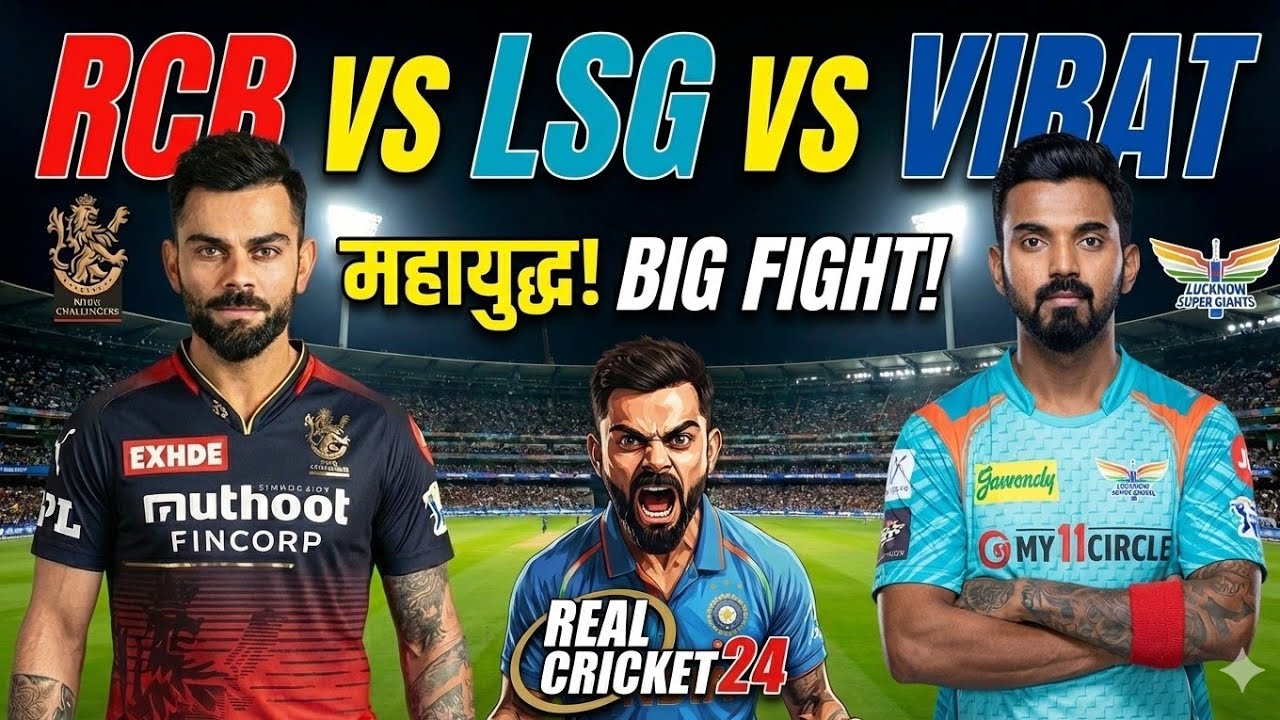 RCB vs LSG RCPL Auction 2026 | Battle in Real Cricket 24Epic#gaming#shorts