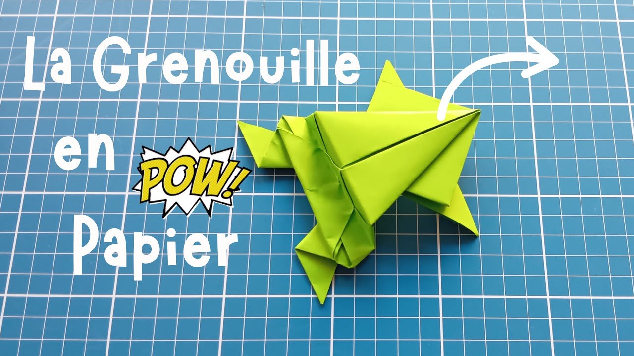 Comment Faire une Grenouille en Papier Qui Saute 🐸 - Tuto Origami Facile
