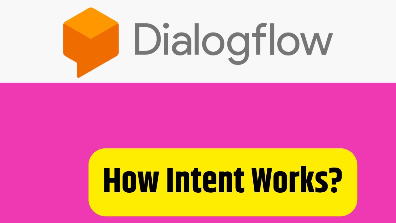 Google DIalogflow  | Example of how Intent works