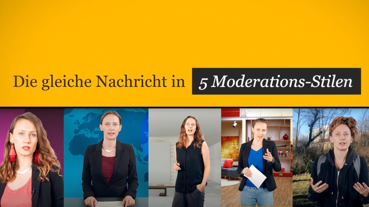 Die gleiche Nachricht in 5 Moderations-Stilen
