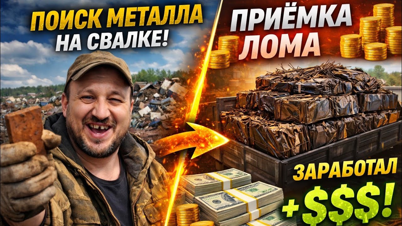 ПОЕХАЛ НА СВАЛКУ ЗА МЕТАЛЛОМ&hellip; А ЗАРАБОТАЛ БОЛЬШЕ, ЧЕМ ОЖИДАЛ!