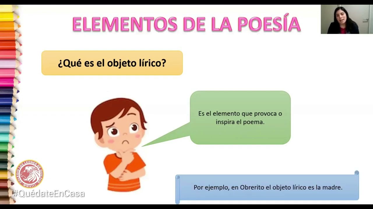 MOTIVO, OBJETO Y HABLANTE LÍRICO - LENGUAJE 5º BÁSICO