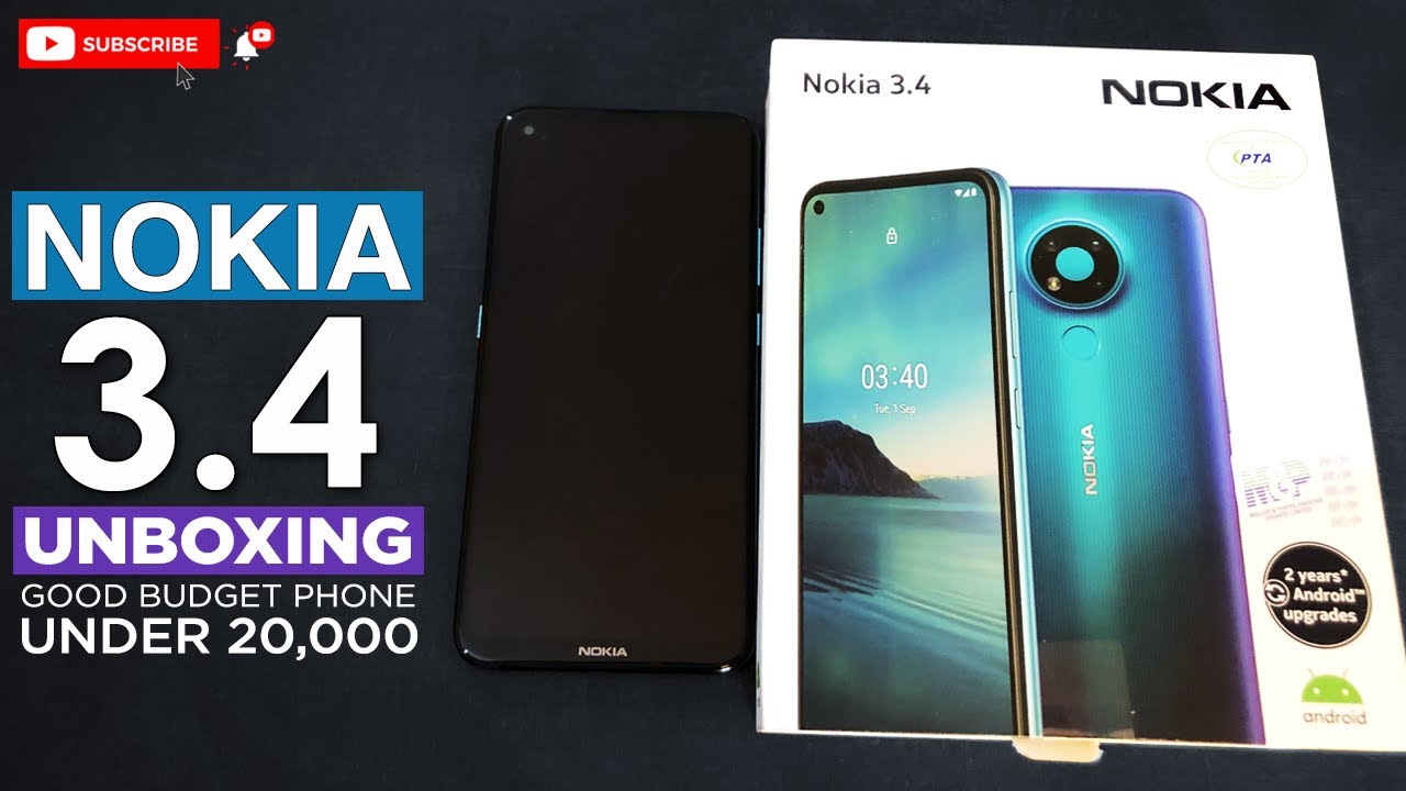 Nokia 3.4 Android Phone Unboxing- Budget Nokia Smartphone Under Rs 15,000—Cheap Mobile Phone in 2022